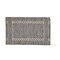 Cross Stitch Grey Rug Cotton Indoor Rug, Machine Washable, 24L x 36W Inches